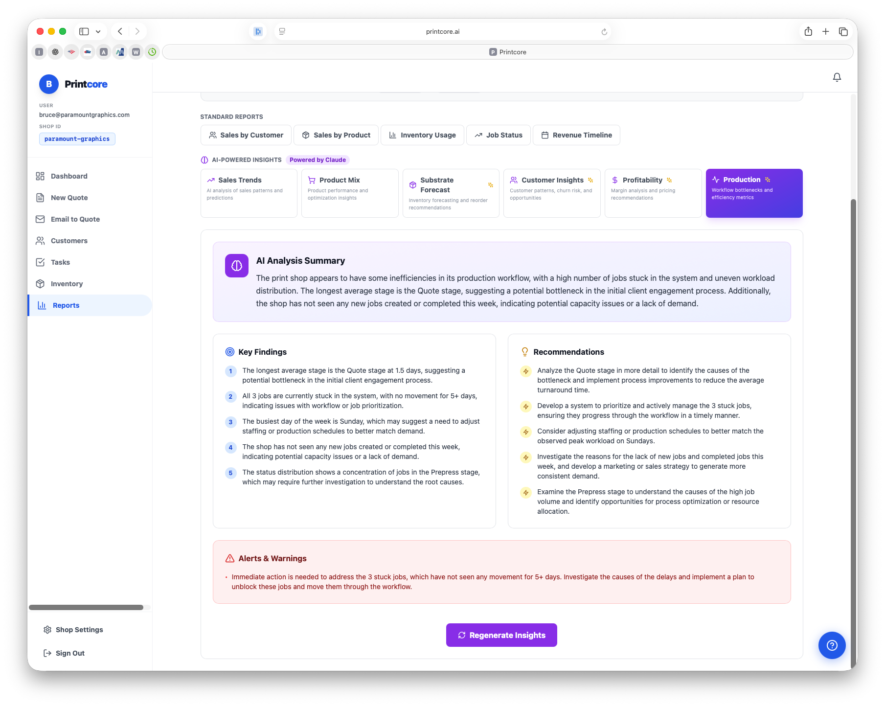 AI Production Report